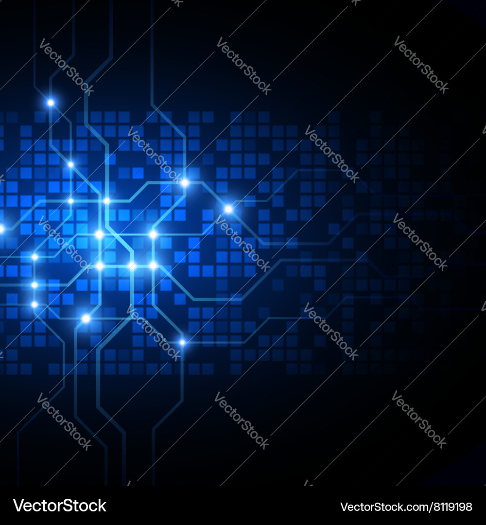 Digital Network Background Vector Image
