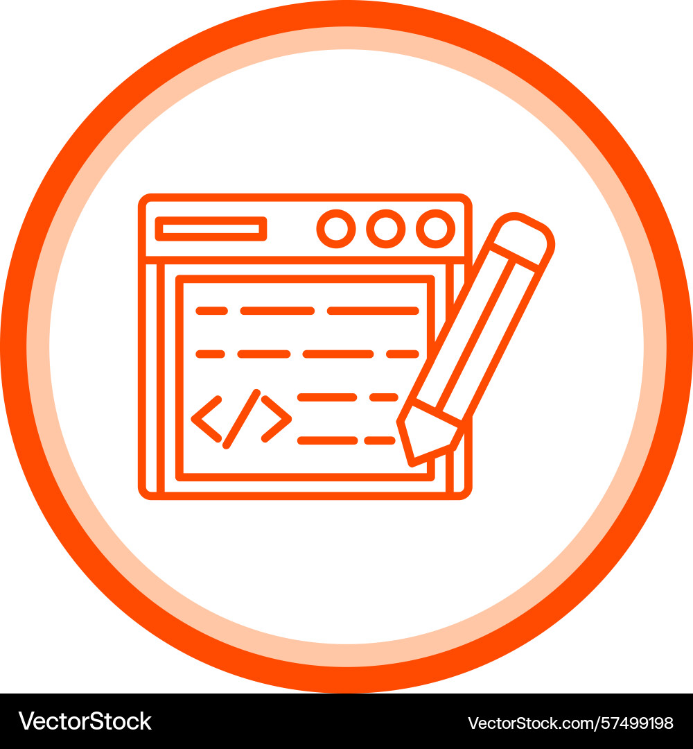 Edit code icon Vector Image