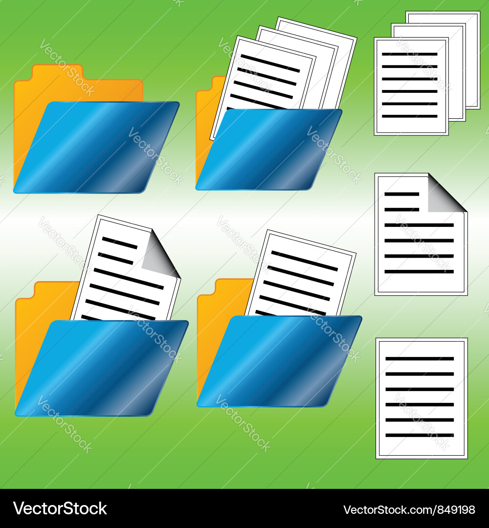 Seven web icons Vector Image