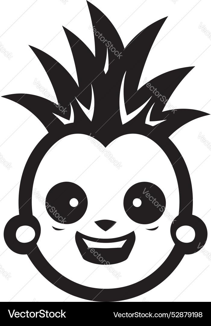 Shadowed Pineapple Emblem Artistic Royalty Free Vector Image