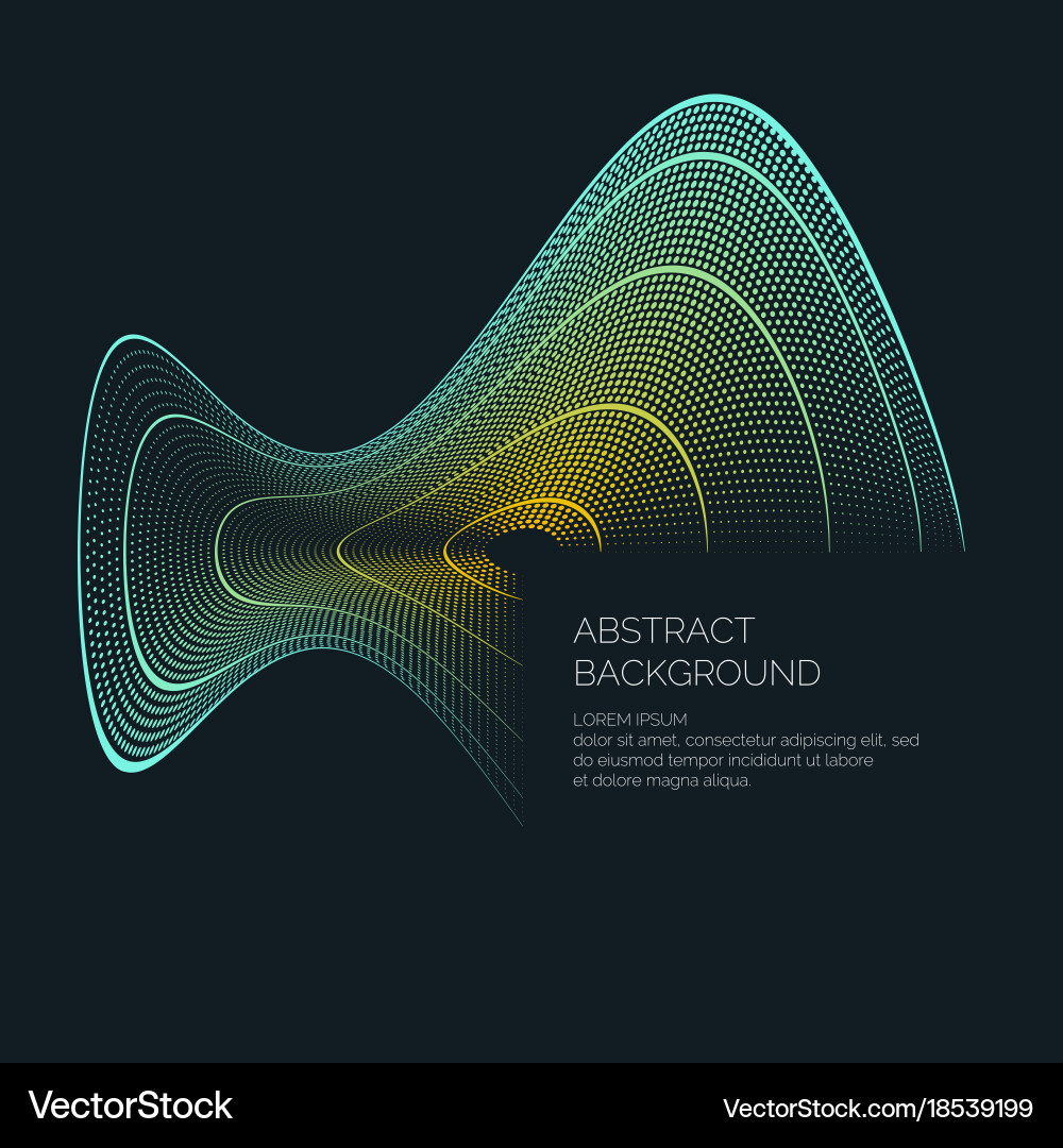 Abstract background with a colored dynamic Vector Image