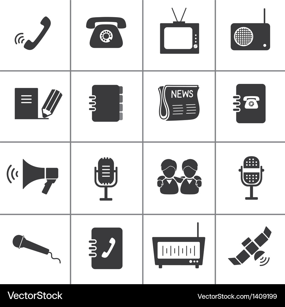 Communication Icons - Network & Messaging Vector Image