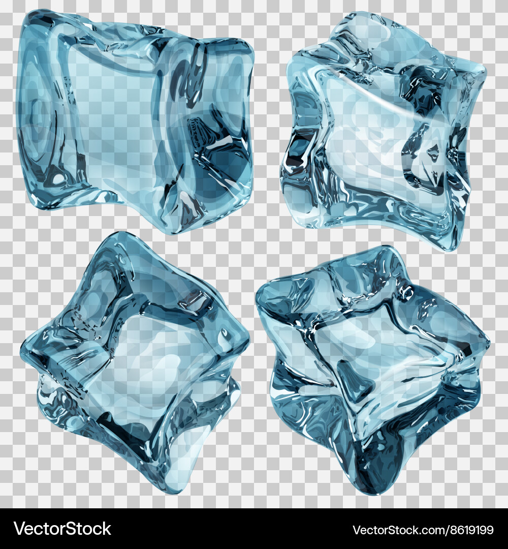 Ice cubes Royalty Free Vector Image - VectorStock