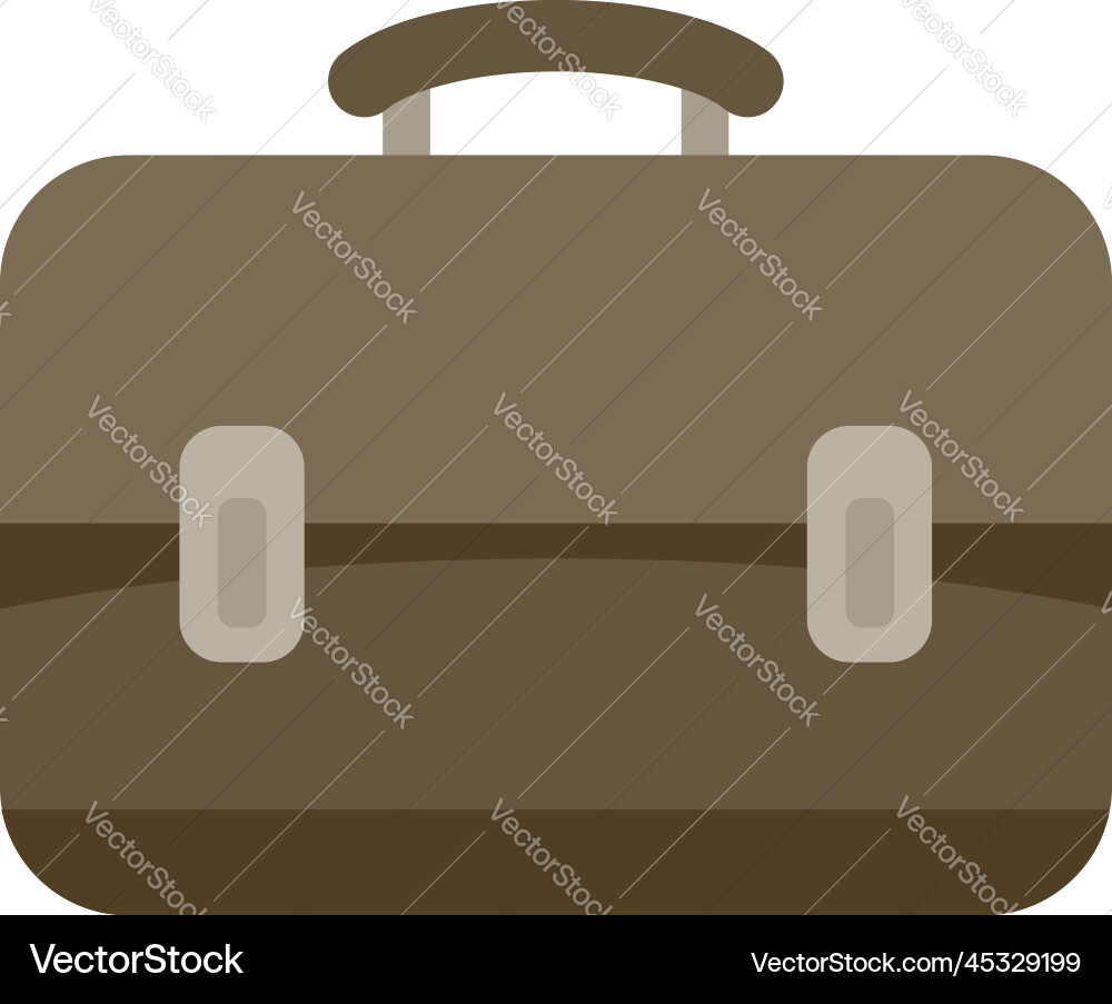 Office bag icon flat computer interface Office bag icon flat computer interface vector image