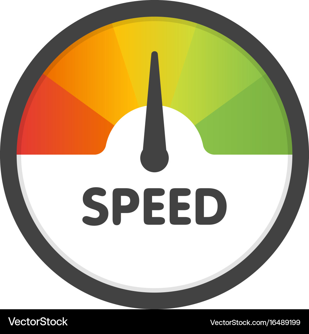 Round Speedometer Gauge Template vector image