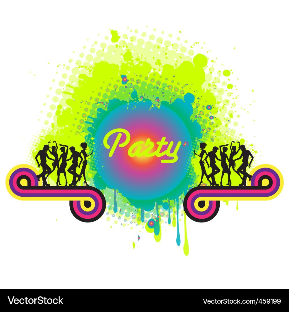 Vibrant Party Background vector image