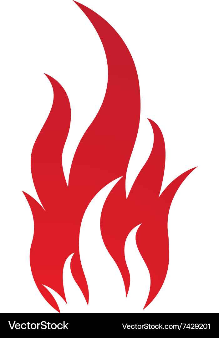 Fire flames logo Royalty Free Vector Image - VectorStock