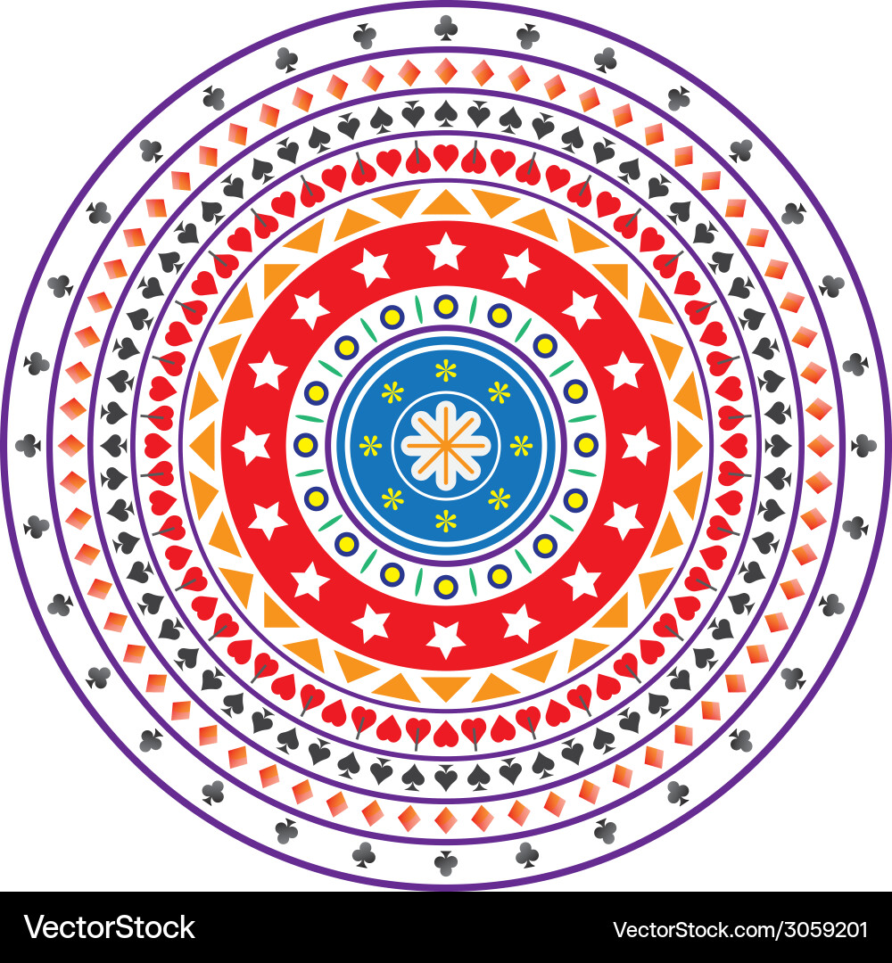 Intricate Circle Pattern vector image