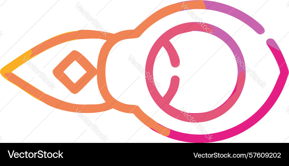 Eye-shaped abstract data icon design generative ai vector image
