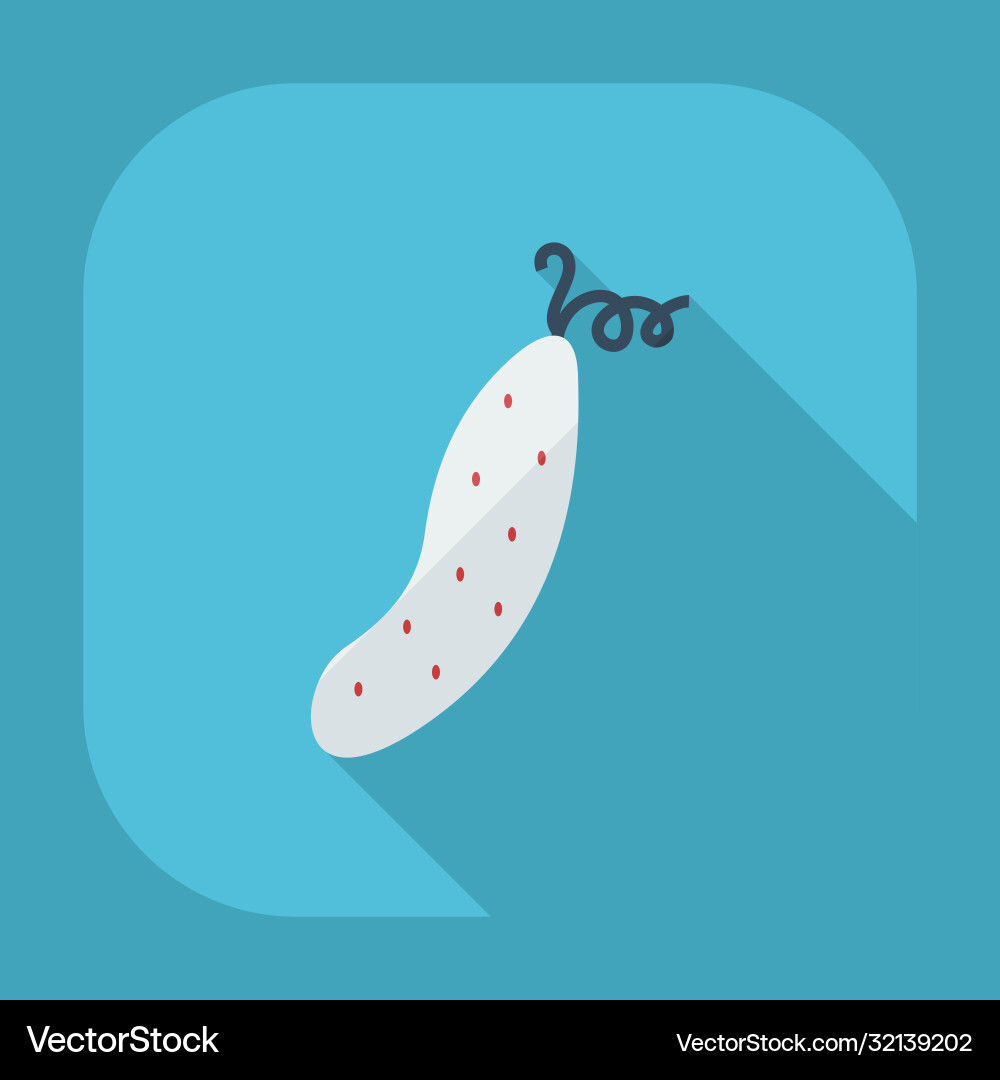 Flat modern design with shadow icons cucumber Flat modern design with shadow icons cucumber vector image