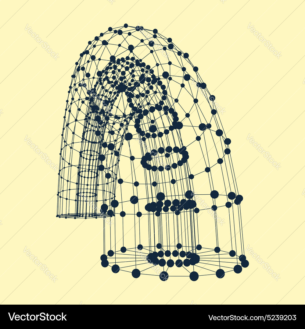 Abstract connection points and lines graphic Vector Image