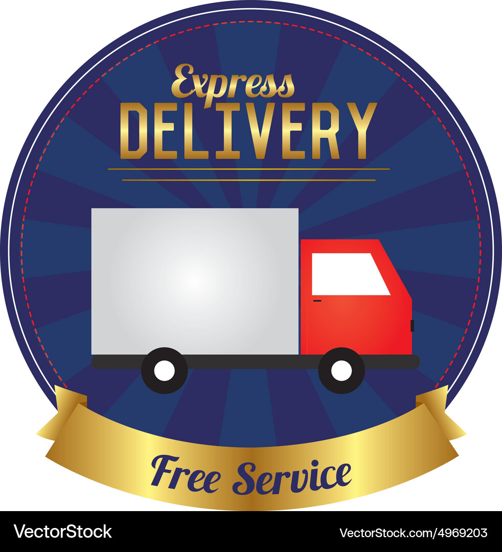 Abstract delivery object on a white background Vector Image