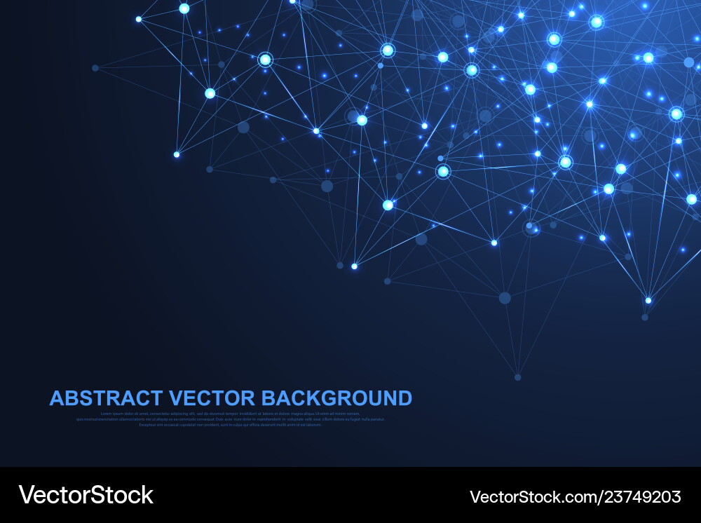 Abstract Network Connection vector image