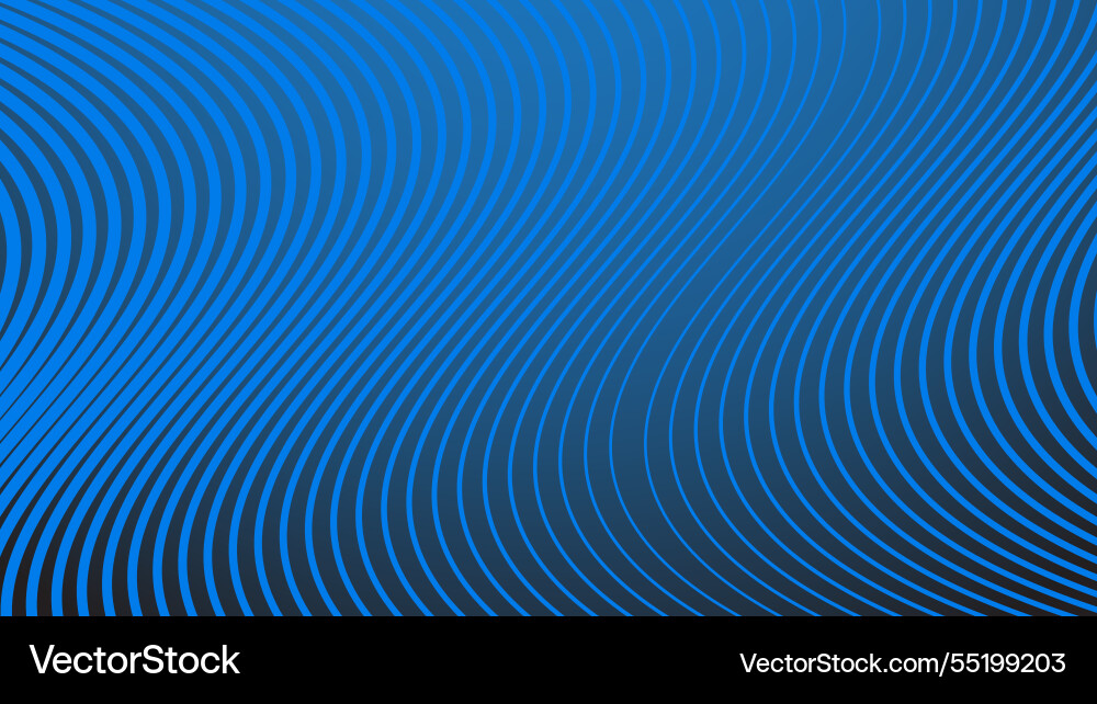 Blue gradient background with stripes curve line Blue gradient background with stripes curve line Vector Image