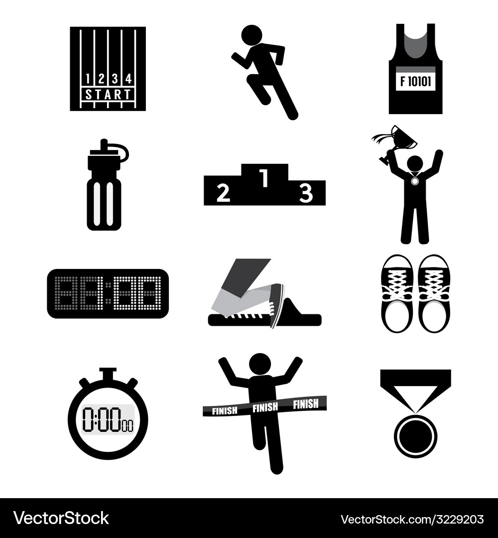 Track and Field Icons Vector Images (over 2,100)
