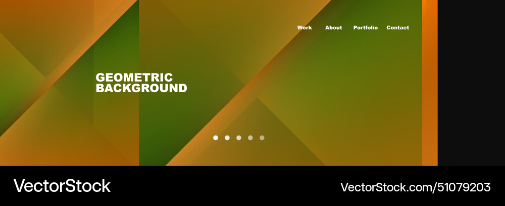 Symmetrical geometric patterns in green and orange