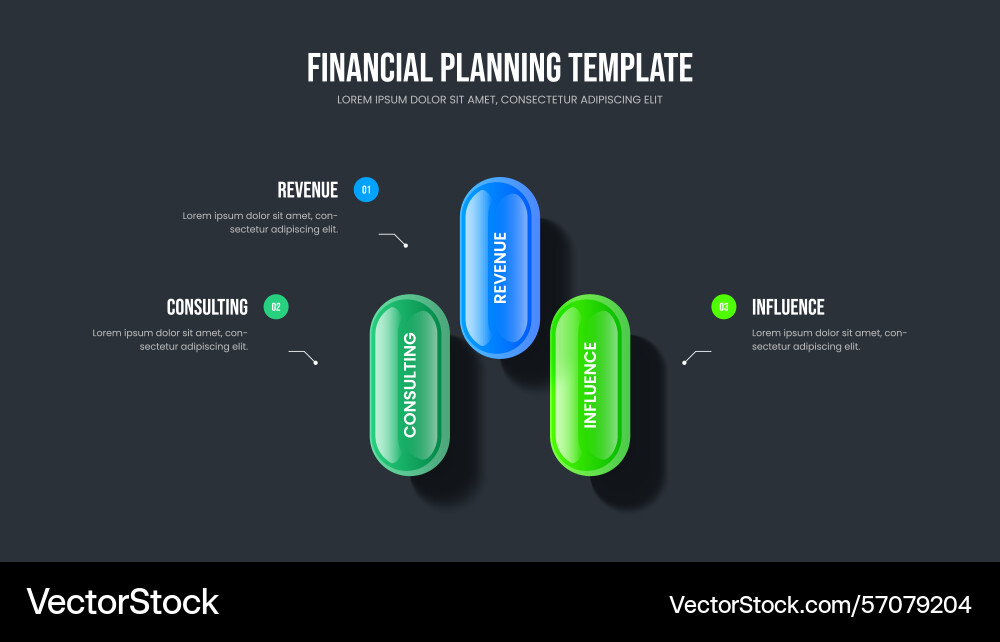 Advertising introduction three element Advertising introduction three element vector image