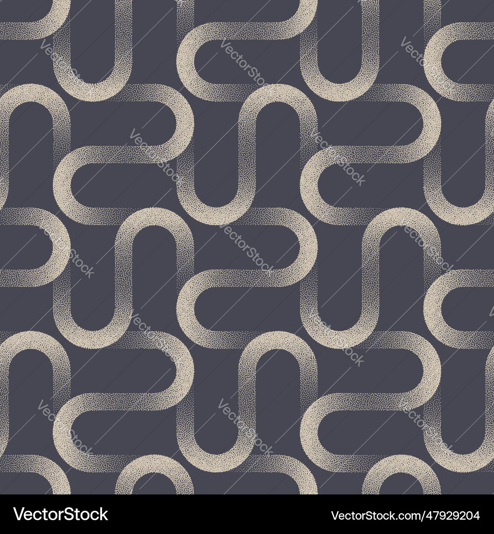 Curved Line Seamless Pattern Vector Image