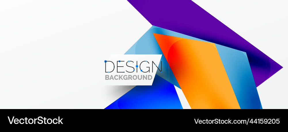 Abstract Overlapping Shapes Background vector image