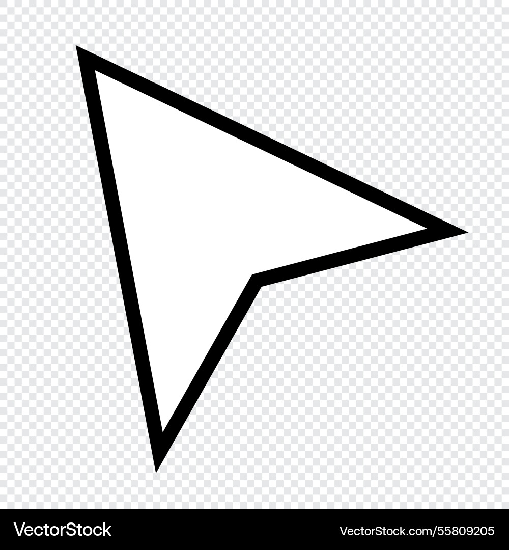 Computer mouse click pointer cursor arrow Computer mouse click pointer cursor arrow vector image