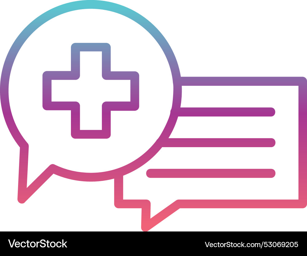 Message line gradient design Vector Image