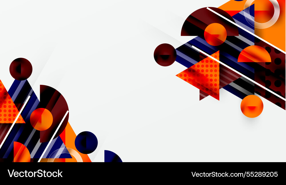 Modern abstract design with overlapping Modern abstract design with overlapping Vector Image