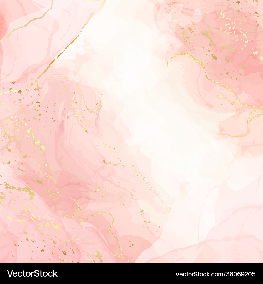 Pink Alcohol Ink Marble Background vector image