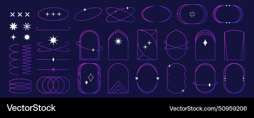 Aesthetic linear frames line arch or simple Aesthetic linear frames line arch or simple vector image