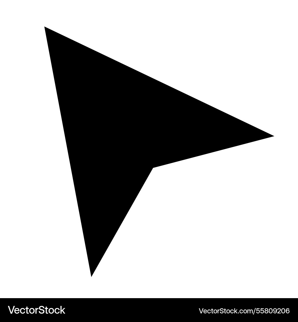 Computer mouse click pointer cursor arrow Computer mouse click pointer cursor arrow vector image