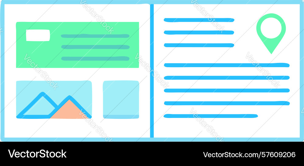 Data dashboard icon information analytics vector image