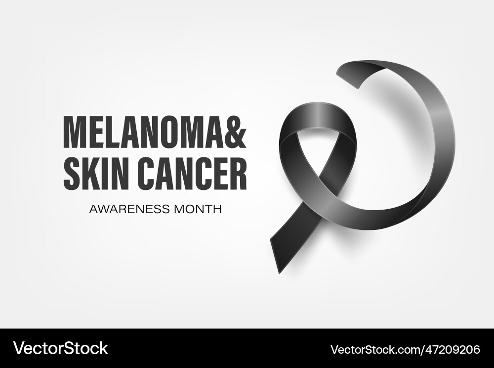 Melanoma Hautkrebs Karte Plakatkarte Melanoma Hautkrebs Karte Plakatkarte vektorbild