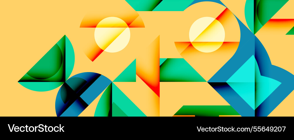 Circles squares lines abstract background Circles squares lines abstract background Vector Image