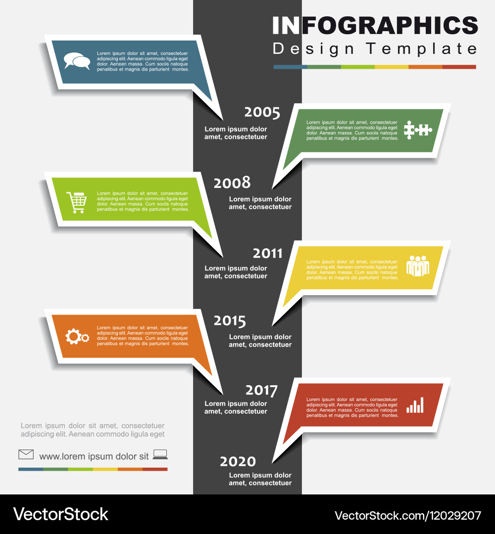 Design template with place for your data vector image