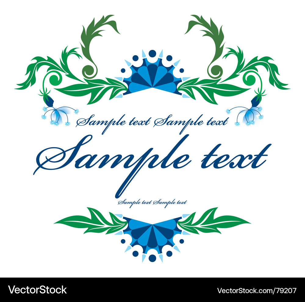 Elegant Floral Ornament Vector Image