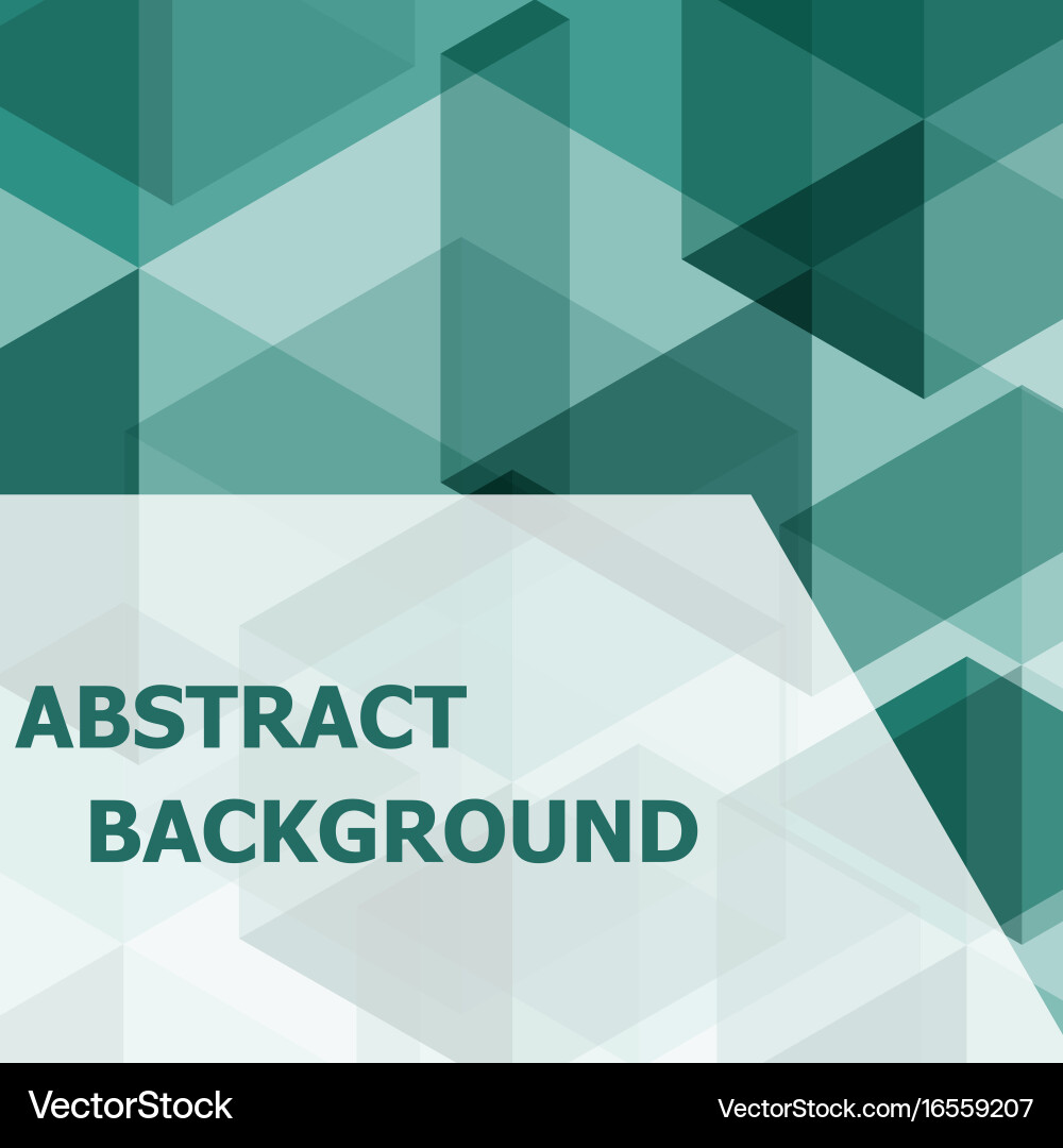 Green Hexagon Pattern Background vector image