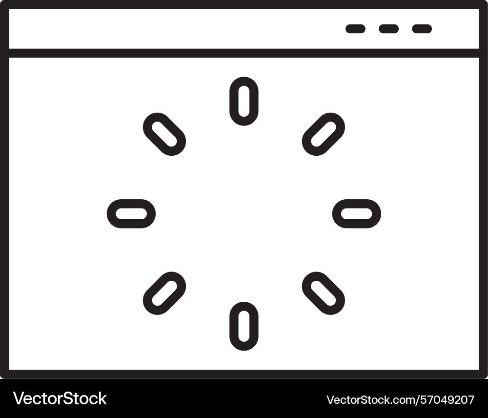 Loading line icon design Vector Image