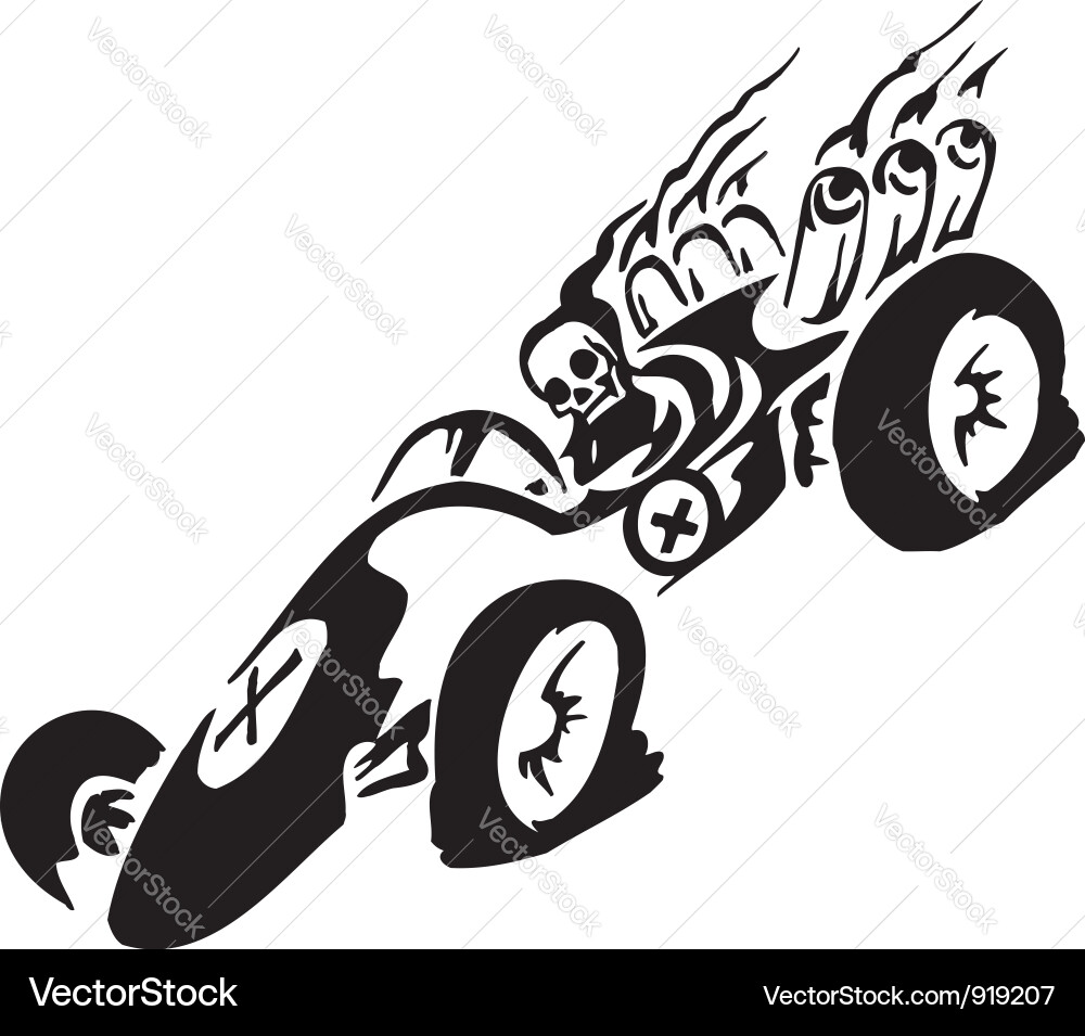 Racing Silhouette Vector Image
