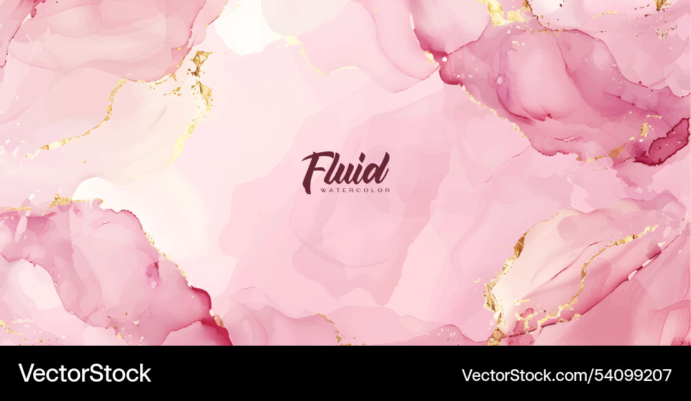 Rose Blush Liquid Marble Vector Image
