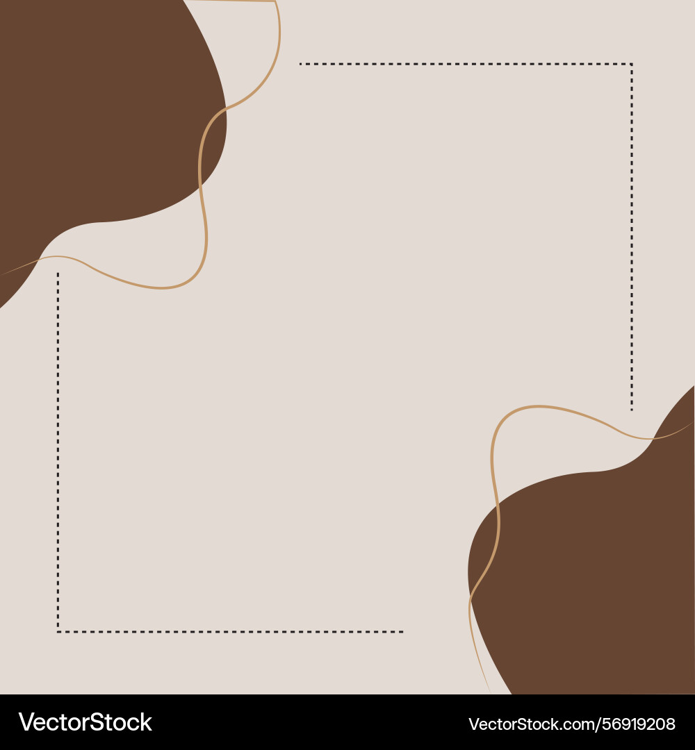 Abstract curved frame background Vector Image
