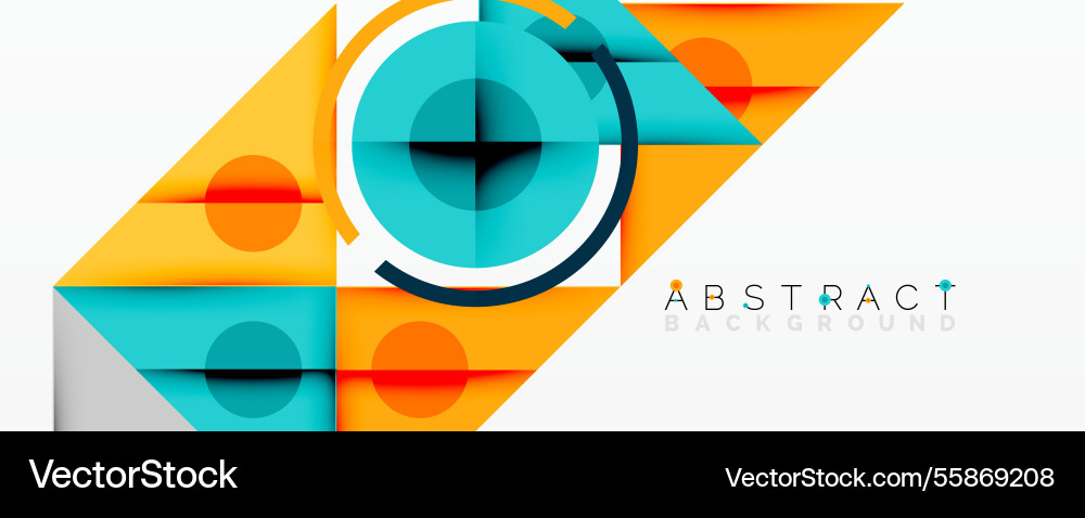 Abstract geometric composition with intersecting Abstract geometric composition with intersecting vector image