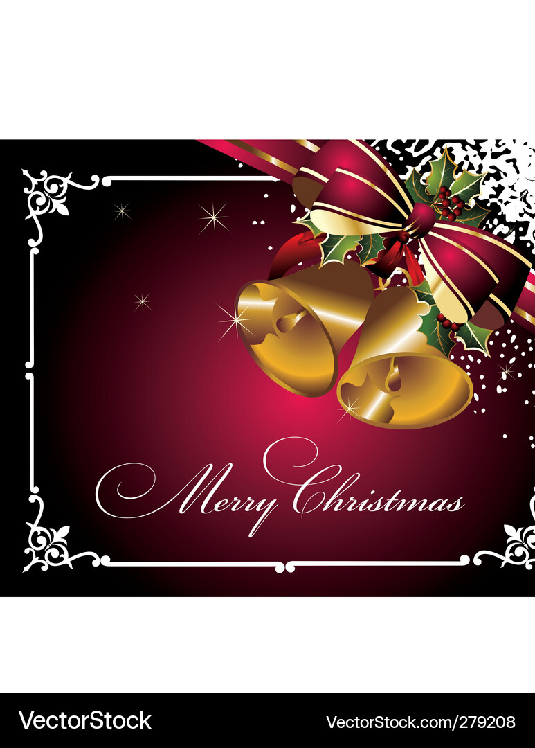 Christmas Festive Frame Vector Image