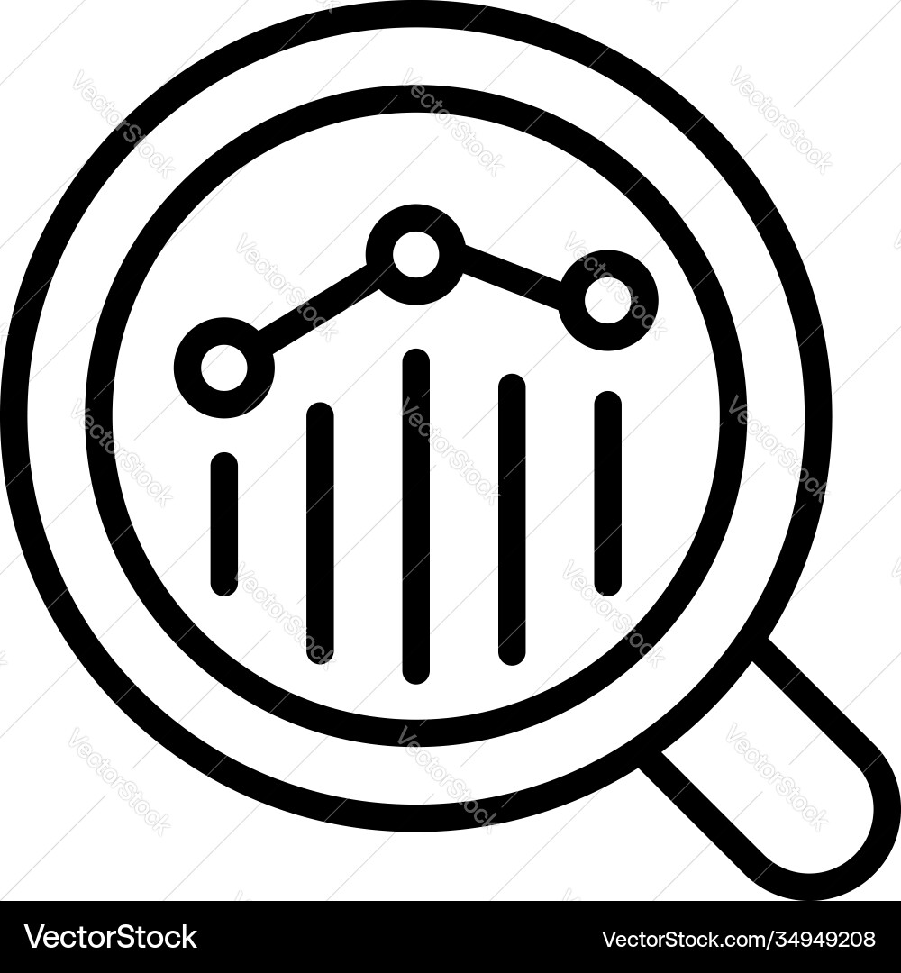 Development graph mentor icon outline style Development graph mentor icon outline style Vector Image