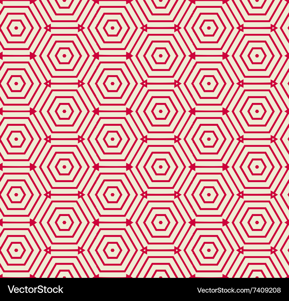 Geometric Red Pattern Background Vector Image