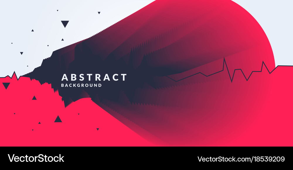 Abstract background with dynamic forms vector image
