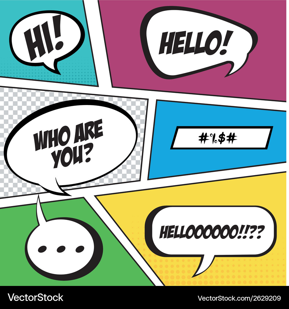 Abstract pop art background with special objects Vector Image