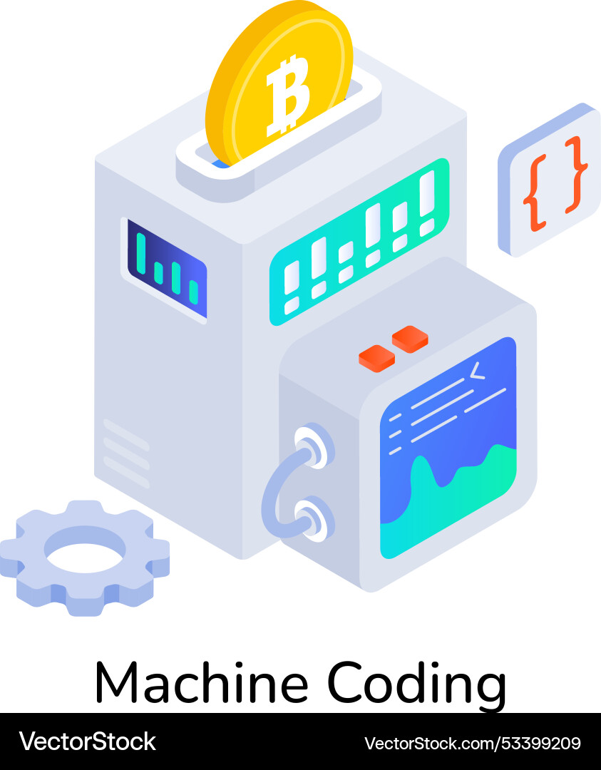 Basic rgbcloud programming icon in isometric style vector image