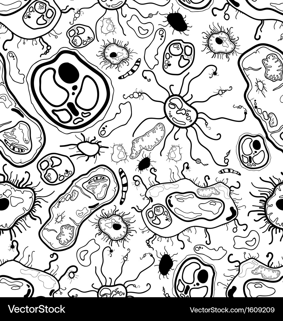 Cellular Microscopic Pattern Vector Image