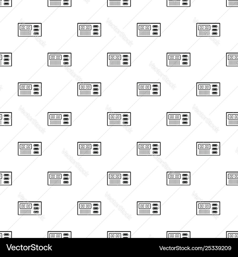 Retro digital clock pattern seamless Retro digital clock pattern seamless vector image