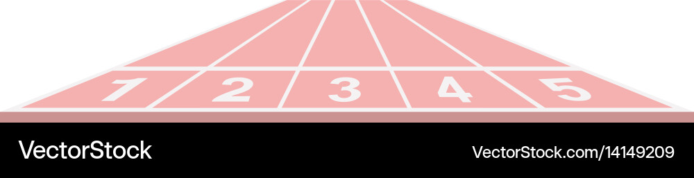 Running track in pink design Vector Image