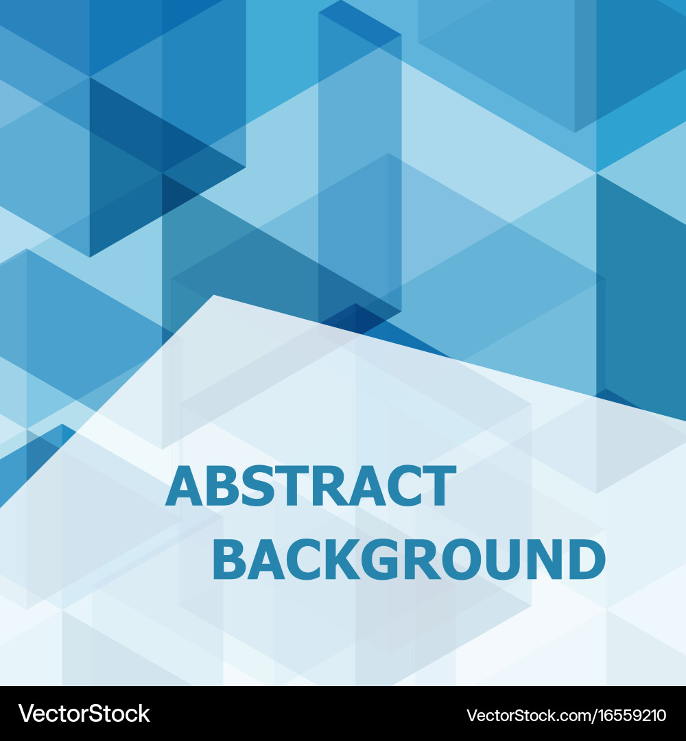 Blue Hexagon Pattern Background vector image